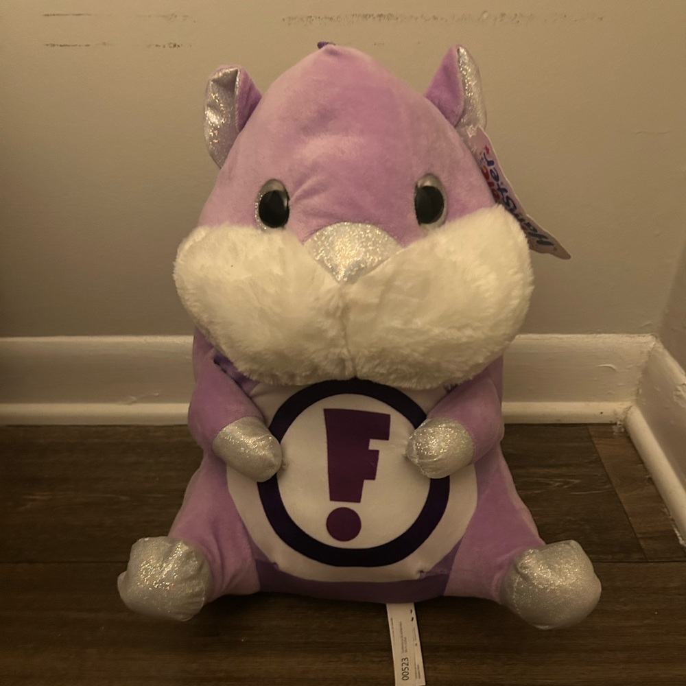 Good Stuff Plush Purple Hamster Animal With Sparkles 11”